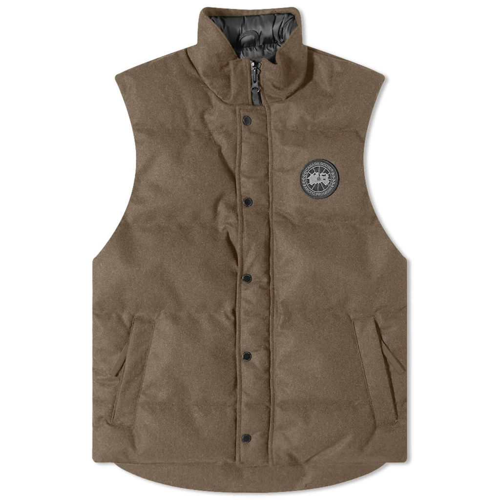 Canada Goose Men's Dynaluxe Wool Garson Vest Military Green Melange